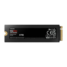 Load image into Gallery viewer, Samsung MZ-V9P4T0CW 990 Pro 4 TB NVMe SSD W/Heatsink, Read Speed up to 7450 Mb/s; Write Speed up to 6900 Mb/s, Component for PC/Game console
