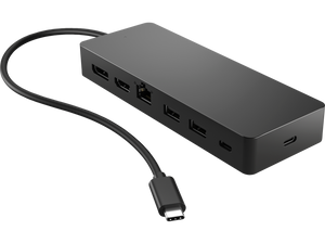 Hp Universal USB 3.2 Gen 2 (3.1 Gen 2) Type-C Multiport Hub 4K Ultra HD with 10/100/1000 Mbit/s Ethernet LAN 50H55UT