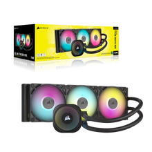 Load image into Gallery viewer, Corsair iCUE Link TITAN 360 RX RGB Liquid CPU Cooler – RX120 RGB Fans – Fits Intel LGA 1851/1700; AMD AM5/AM4 – iCUE Link System
