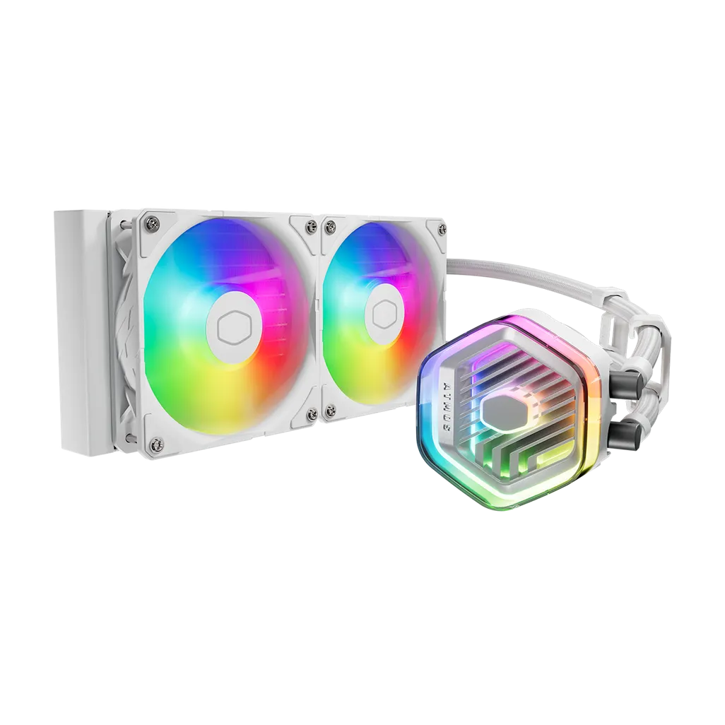 Cooler Master MasterLiquid 240 ATMOS White AIO Liquid Cooler White