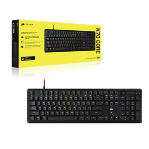 CORSAIR K70 CORE RGB Mechanical Gaming Keyboard - CORSAIR Red Linear Switches