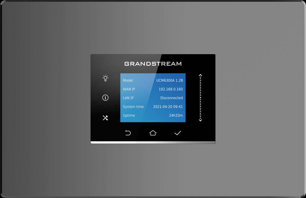 Grandstream GS-UCM6300A VoIP PBX with 50 Simultaneous Calls, 250 SIP clients, LCD Display, Built in Instant Messaging No Video Support, No FXS, No FXO