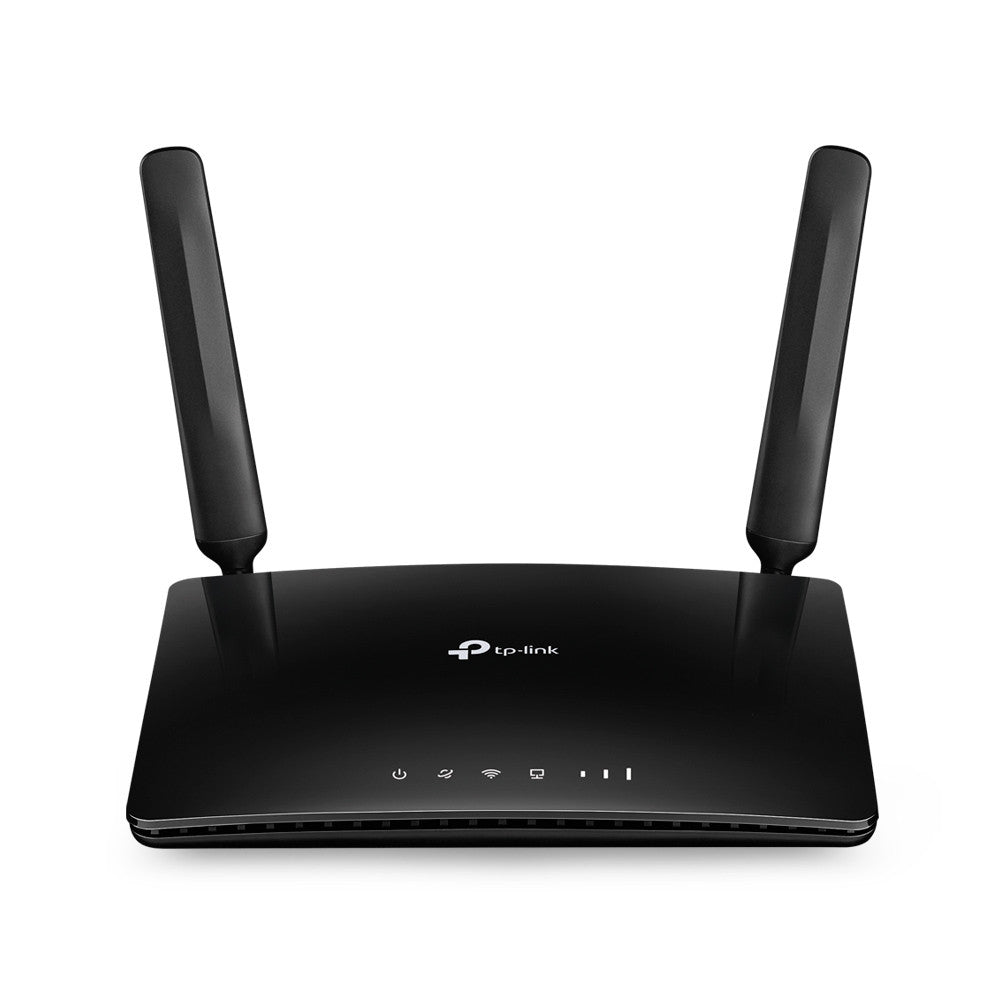 TP-Link MR150 300Mbps Wireless N 4G LTE Router, 3x10/100Mbps LAN ports, 1x10/100Mbps, build-in 150Mbps 4G LTE modem, 2 detachable advanced LTE antenna