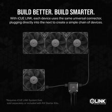 Load image into Gallery viewer, CORSAIR RX Series, iCUE LINK RX120, 120mm Fan, Single Pack, Noise level (high speed): 36 dB, Maximum airflow: 74.2 cfm, Product colour: Black
