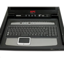 Load image into Gallery viewer, APC 17-inch Rack LCD Console with Integrated 16 Port Analog KVM Switch with Integrated keyboard and touchpad, Windows, Sun, Unix, and Linux AP5816

