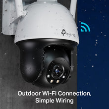 Load image into Gallery viewer, TP-Link VIGI 4MP Full-Color Wi-Fi Pan/Tilt Network Camera, IR/White Light, 12V DC, 4 mm Fixed Lens, Built-In Microphone, Speaker, micro-SD Slot, IP66
