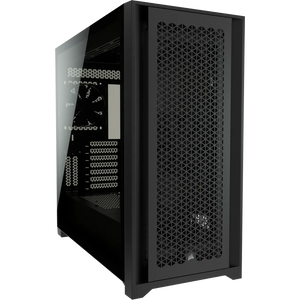 Corsair 5000D Airflow Tempered Glass Mid-Tower PC CASE; Black - 4x3.5''; 2x2.5''; Up to 360mm Liquid Coolers - ATX Chassis