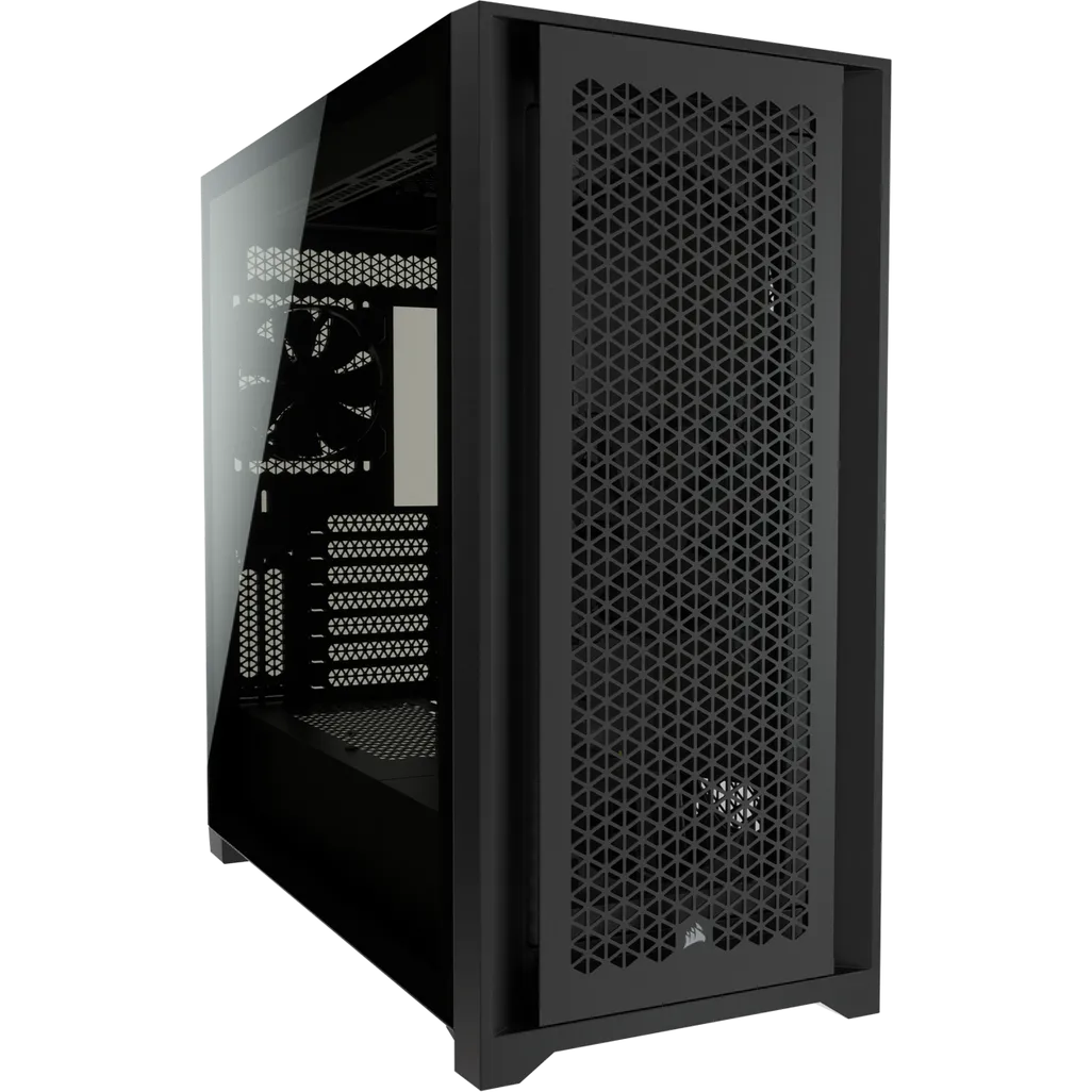 Corsair 5000D Airflow Tempered Glass Mid-Tower PC CASE; Black - 4x3.5''; 2x2.5''; Up to 360mm Liquid Coolers - ATX Chassis