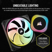 Load image into Gallery viewer, Corsair iCUE Link H115i RGB Liquid CPU Cooler - QX140 RGB Fans - 280mm Radiator - Fits Intel LGA 1700; AMD AM5 - Hub included
