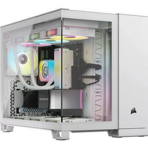 Corsair 2500X, Midi Tower, Desktop PC CASE, ATX, 18 cm, 40 cm, Micro ATX Dual Chamber PC Case; White, Width: 304 mm, Depth: 469 mm, Height: 376 mm