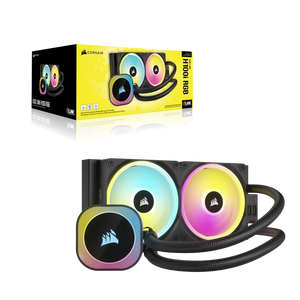 Corsair iCUE Link H100i RGB Liquid CPU Cooler - QX120 RGB Fans - 240mm Radiator - Fits Intel LGA 1700; AMD AM5 - Hub Included