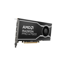 Load image into Gallery viewer, AMD Radeon Pro W7500 Graphics Processor 8GB GDDR6, 128 bit, 7680 x 4320 pixels, PCI Express x8 4.0, 4 x DisplayPort 2.1, Active Cooling, 1 fan(s)
