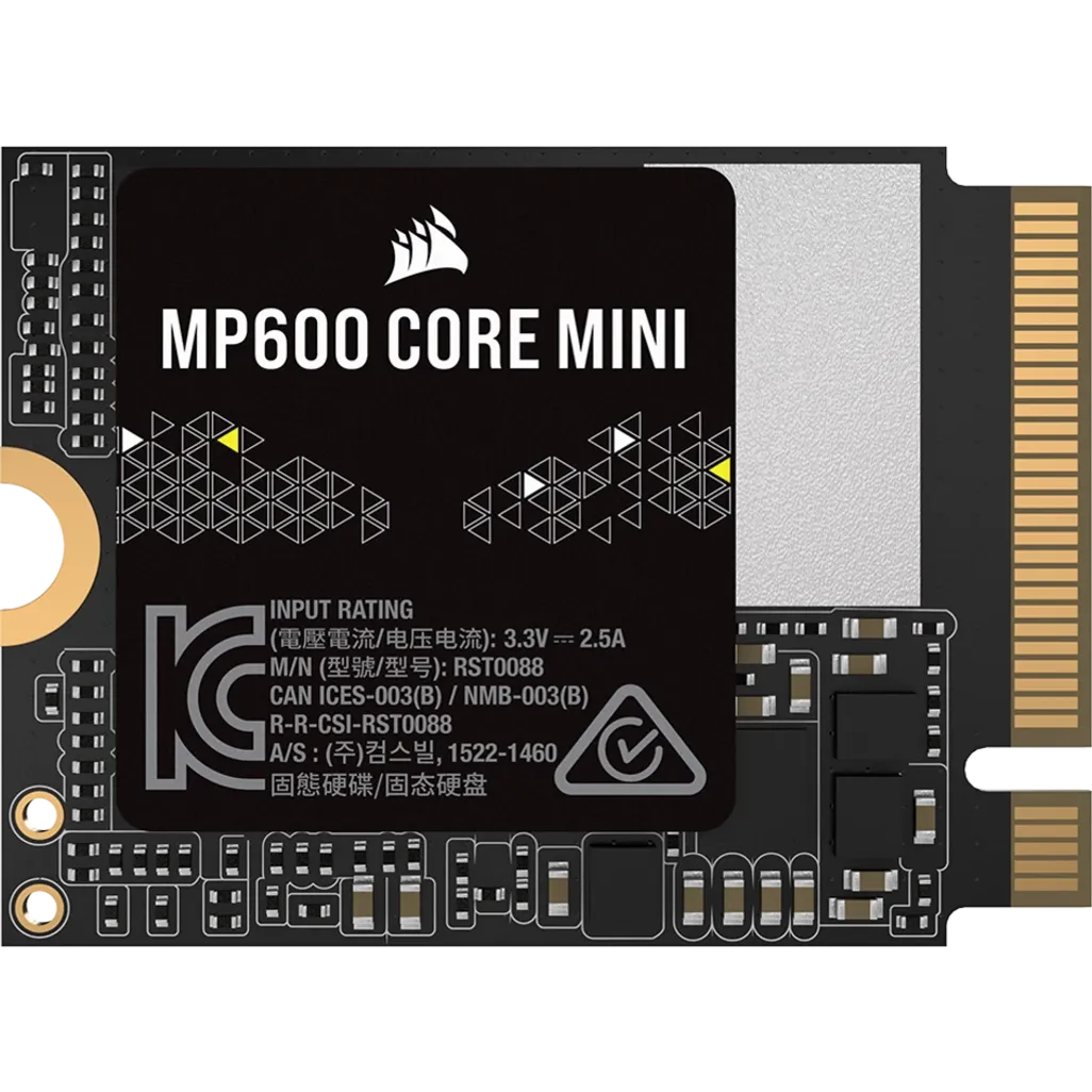 Corsair MP600 MINI (2230) 2TB M.2 NVMe PCIe Gen. 4 x4 SSD; Read Up To 5000MB/s; Write up to 3800MB/s