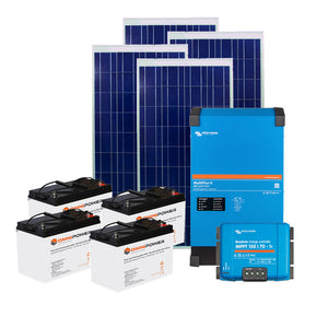 Solar Power Kit 5kW Peak System, 24kWh AGM battery and 6kWp array, 24kWh Battery Reserve Bank, 6kWp Solar Array, 20x Renewsys Deserv 340W Solar Panels