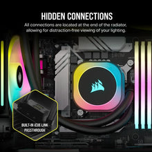 Load image into Gallery viewer, Corsair iCUE Link H115i RGB Liquid CPU Cooler - QX140 RGB Fans - 280mm Radiator - Fits Intel LGA 1700; AMD AM5 - Hub included
