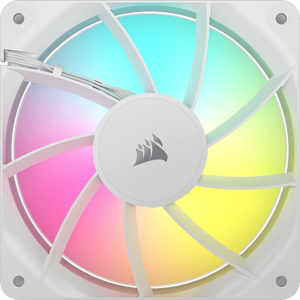 CORSAIR RS120 ARGB 120mm PWM Fans Triple Pack, Fan diameter: 12 cm, Noise level (high speed): 36 dB, Maximum airflow: 72.8 cfm, Product colour: White