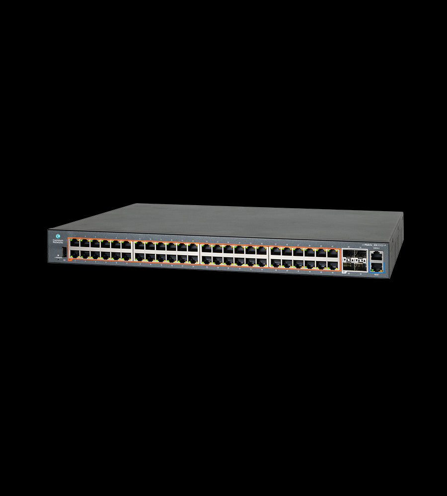 Cambium cnMatrix 52P PoE Switch, 48 x 1G and 4 x SFP+ Ports, 400W Power Budget, 176 Gbps Swtiching Capacity, Cloud Managed, CB-Cnm-EX2052-P