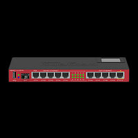 MikroTik RB2011UiAS-IN - Desktop Router with 5 Gigabit, 5× 10/100 Ports and 1 SFP Port, 600MHz CPU, 128MB RAM, RouterOS L5, PoE in/out, 1 x microUSB