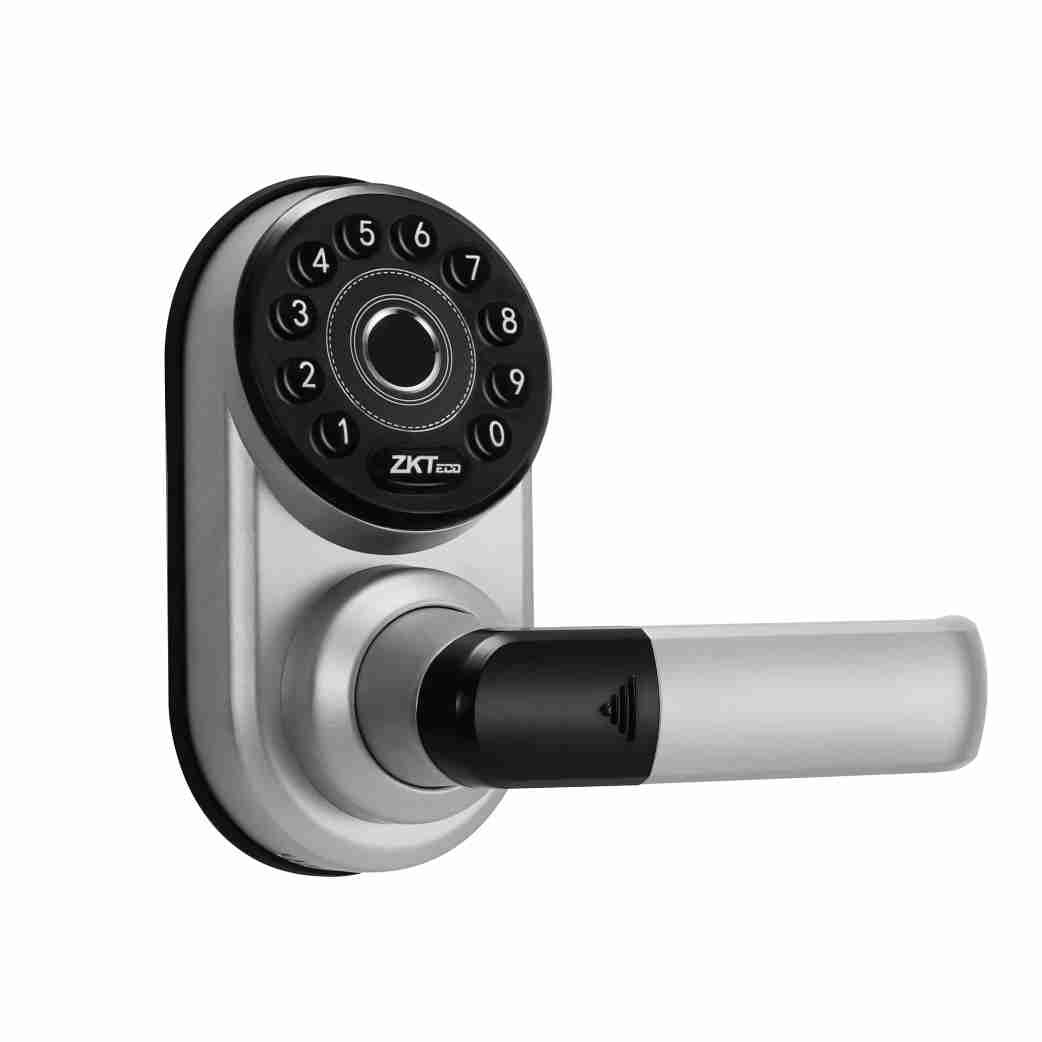 ZKTeco - Stand-Alone, App Controllable Indoor Smart Lock, Right, Works with Alex Google assistant, Supports Fingerprint, Passcode, Battery Powered