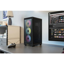 Load image into Gallery viewer, Corsair 2000D RGB ICUE Airflow Tempered Glass ITX-Tower, PC CASE, Black, AF Slim fans/SF PSU only, 2.5&quot; HDD, Width 200 mm, Depth 271 mm, Height 458 mm
