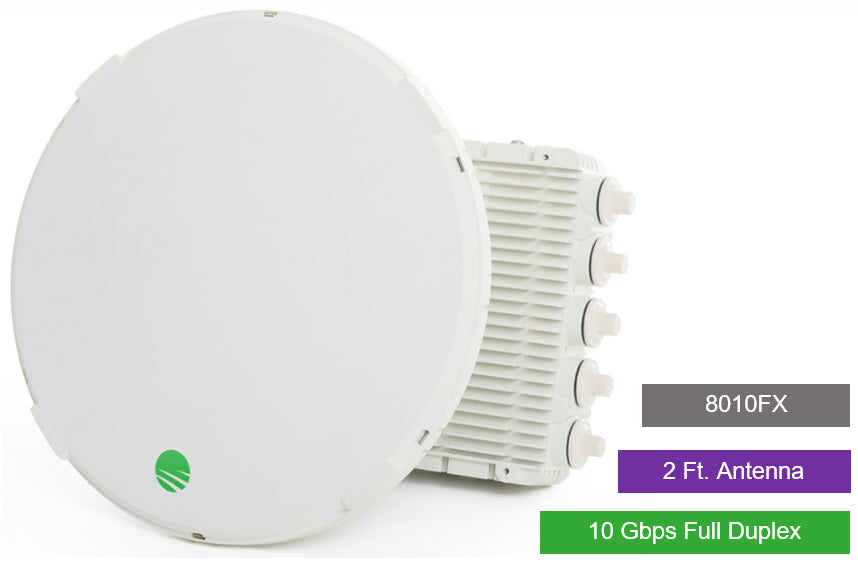 Siklu E-Band (80GHz) PTP link FDD 10Gbps, 2ft External Antenna, 2FT EXT Antenna, 10Gbps FDD, Up to 8 KM - Link Plan required, Carrier Wireless, 80GHz