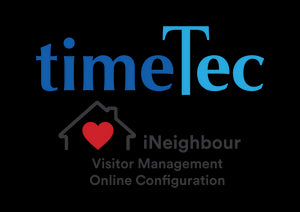 TimeTec - iNeigbuour Online Configuration (Once-off) up to 500 Visitors, Add with the TMT-VIS-APP, Includes: User import, facility setup, panic config