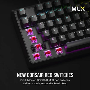 CORSAIR K70 CORE RGB Mechanical Gaming Keyboard - CORSAIR Red Linear Switches