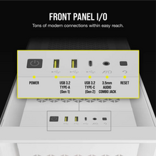 Load image into Gallery viewer, Corsair iCUE 5000D RGB Airflow Tempered Glass Mid-Tower PC CASE; White, Width: 245 mm, Depth: 520 mm, Height: 520 mm
