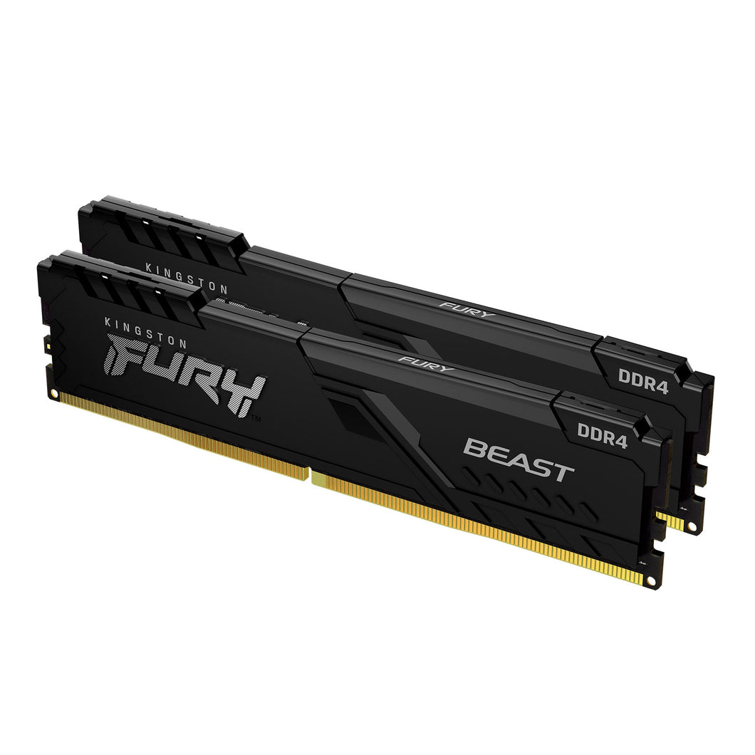 Kingston 64Gb 3600Mt/S Ddr4 Cl18 Dimm (Kit Of 2) Fury Beast Black Memory Module KF436C18BBK2/64