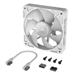 CORSAIR RX RGB Series; iCUE LINK RX120 RGB, 120mm Fan; Single Pack, Noise level (high speed): 36 dB, Maximum airflow: 73.5 cfm, Product colour: White