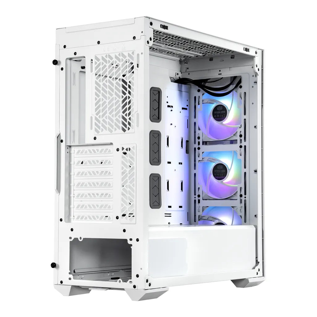 Cooler Master MasterBox TD500 Mesh V2, Midi Tower, PC CASE, White, ATX, micro ATX, SSI CEB, Mini-ITX, EATX, Mesh, Tempered glass, Plastic, Steel