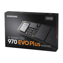 Load image into Gallery viewer, Samsung MZ-V7S250BW 970 EVO Plus 250GB NVMe SSD - Read Speed up to 3500 MB/s; Write Speed up to 2300 MB/s; 150 TBW; 1.5 M HR MTBF, PCI Express 3.0
