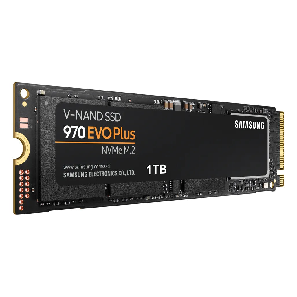 Samsung MZ-V7S1T0BW 970 EVO Plus 1TB NVMe SSD - Read Speed to up 3500 MB/s; Write Speed up to 3300 MB/s 600 TBW; 1.5 M Hrs MTBF, Component for PC