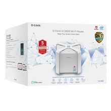 Load image into Gallery viewer, D-Link DIR-2680 Wireless AC2600 EXO MU-MIMO Wi-Fi Gigabit Router with 2 USB ports 2.0 + 3.0, Dual-band (2.4 GHz / 5 GHz), 10/100/1000 Mbit/s Ethernet
