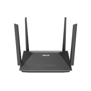 Asus RT-AX52 AX1800 AiMesh, Wi-Fi 6 (802.11ax), Dual-band (2.4 GHz / 5 GHz), Ethernet LAN, Black, Tabletop router (AX1800) Dual Band WiFi 6 Extendable