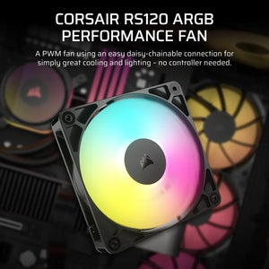 CORSAIR RS120 ARGB 120mm PWM Fans Single Pack