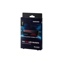 Load image into Gallery viewer, Samsung MZ-V9P4T0CW 990 Pro 4 TB NVMe SSD W/Heatsink, Read Speed up to 7450 Mb/s; Write Speed up to 6900 Mb/s, Component for PC/Game console
