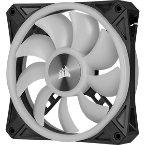 Corsair iCUE QL140 RGB 140mm PWM Dual Fan Kit with Lighting Node CORE, Fan diameter: 14 cm, Voltage: 6 - 13.2 V, Product colour: Black, Grey