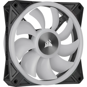 Corsair iCUE QL140 RGB 140mm PWM Dual Fan Kit with Lighting Node CORE, Fan diameter: 14 cm, Voltage: 6 - 13.2 V, Product colour: Black, Grey