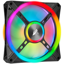 Load image into Gallery viewer, Corsair iCUE QL140 RGB 140mm PWM Dual Fan Kit with Lighting Node CORE, Fan diameter: 14 cm, Voltage: 6 - 13.2 V, Product colour: Black, Grey
