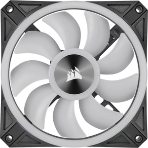 Corsair iCUE QL140 RGB 140mm PWM Dual Fan Kit with Lighting Node CORE, Fan diameter: 14 cm, Voltage: 6 - 13.2 V, Product colour: Black, Grey