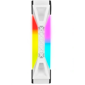 Corsair iCUE QL120 RGB 120mm PWM Triple Fan with Lighting Node CORE, White, Fan diameter: 12 cm, Voltage: 6 - 13.2 V, Product colour: White