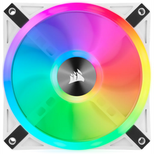 Load image into Gallery viewer, Corsair iCUE QL120 RGB 120mm PWM Triple Fan with Lighting Node CORE, White, Fan diameter: 12 cm, Voltage: 6 - 13.2 V, Product colour: White
