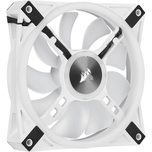 Corsair iCUE QL120 RGB 120mm PWM Triple Fan with Lighting Node CORE, White, Fan diameter: 12 cm, Voltage: 6 - 13.2 V, Product colour: White