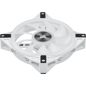 Corsair iCUE QL120 RGB 120mm PWM Triple Fan with Lighting Node CORE, White, Fan diameter: 12 cm, Voltage: 6 - 13.2 V, Product colour: White