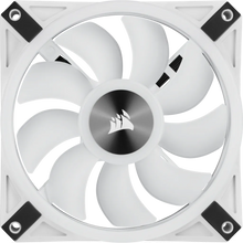 Load image into Gallery viewer, Corsair iCUE QL120 RGB 120mm PWM Triple Fan with Lighting Node CORE, White, Fan diameter: 12 cm, Voltage: 6 - 13.2 V, Product colour: White
