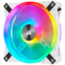 Load image into Gallery viewer, Corsair iCUE QL120 RGB 120mm PWM Triple Fan with Lighting Node CORE, White, Fan diameter: 12 cm, Voltage: 6 - 13.2 V, Product colour: White
