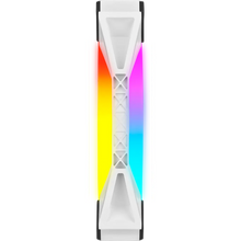 Load image into Gallery viewer, Corsair iCUE QL140 RGB 140mm PWM Dual Fan Kit with Lighting Node CORE, White, Width: 140 mm, Depth: 25 mm, Product colour: White
