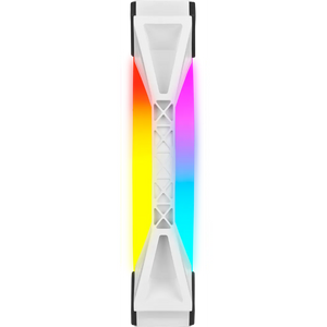 Corsair iCUE QL140 RGB 140mm PWM Dual Fan Kit with Lighting Node CORE, White, Width: 140 mm, Depth: 25 mm, Product colour: White