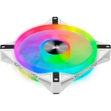 Load image into Gallery viewer, Corsair iCUE QL140 RGB 140mm PWM Dual Fan Kit with Lighting Node CORE, White, Width: 140 mm, Depth: 25 mm, Product colour: White
